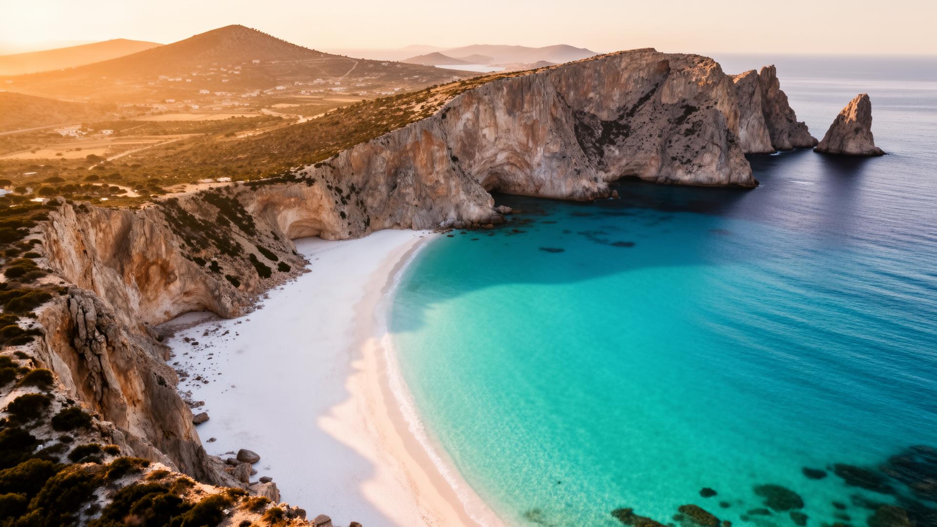 Sardinia coast at sunset